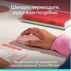 Мишка Logitech POP Mouse With Emoji Bluetooth Rose (910-007413) - Фото