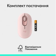 Мишка Logitech POP Mouse With Emoji Bluetooth Rose (910-007413) - Фото