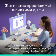Мишка Logitech POP Mouse With Emoji Bluetooth Lilac (910-007414) - Фото