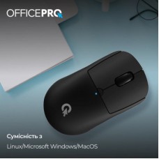 Мышка OfficePro M307B Silent Click Wireless/Bluetooth Black (M307B) - Фото