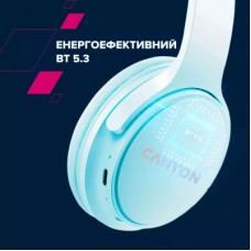 Наушники Canyon OnRiff 4 Bluetooth Blue (CNS-CBTHS4BL) - Фото