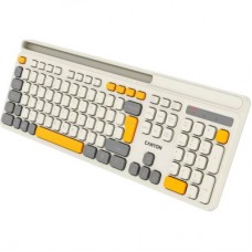 Клавіатура Canyon HKB-W03 Wireless UA Beige (CNS-HKBW03BG) - Фото