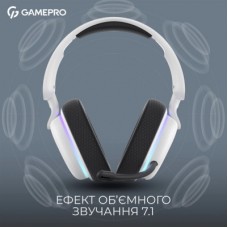 Наушники GamePro Asgard Bragi 7.1 RGB Tri-Mod White (HSW250W) - Фото