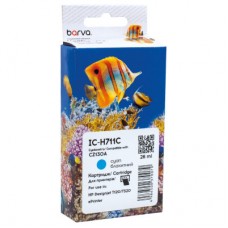 Картридж Barva HP 711 (CZ130A/CZ134A) 26 мл, Cyan (IC-H711C) Картридж Barva HP 711 (CZ130A/CZ134A) 26 мл, Cyan (IC-H711C)