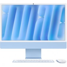 Комп'ютер Apple 24" iMac Retina 4.5K / Apple M4 (10-c/CPU, 10-c/GPU), 16, 256, Silver (MWV13UA/A) - Фото