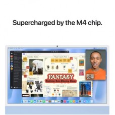 Комп'ютер Apple 24" iMac Retina 4.5K / Apple M4 (10-c/CPU, 10-c/GPU), 16, 256, Silver (MWV13UA/A) - Фото