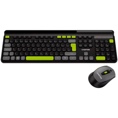 Комплект Canyon HSET-W5 Wireless UA Black (CNS-HSETW5BK)