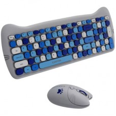Комплект Canyon HSET-W6 Kitty Edition Wireless UA Blue (CNS-HSETW6BL) - Фото