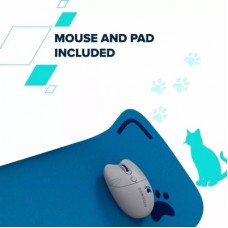 Комплект Canyon HSET-W6 Kitty Edition Wireless UA Blue (CNS-HSETW6BL) - Фото