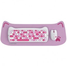 Комплект Canyon HSET-W6 Kitty Edition Wireless UA Pink (CNS-HSETW6PK) - Фото