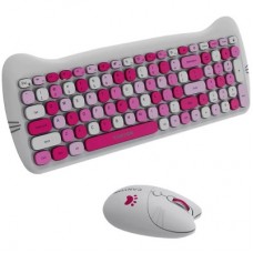 Комплект Canyon HSET-W6 Kitty Edition Wireless UA Pink (CNS-HSETW6PK) - Фото