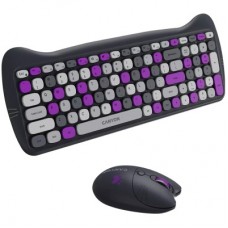 Комплект Canyon HSET-W6 Kitty Edition Wireless UA Violet (CNS-HSETW6VT) - Фото