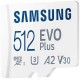 Картка пам'яті Samsung 512 GB microSDXC Class 10 UHS-I U3 V30 A2 EVO Plus+SD Adapte (MB-MC512SA/EU)