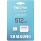 Картка пам'яті Samsung 512 GB microSDXC Class 10 UHS-I U3 V30 A2 EVO Plus+SD Adapte (MB-MC512SA/EU)