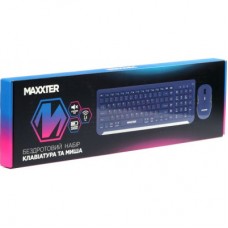 Комплект Maxxter KMS-WCM-01BL-UA Wireless UA Blue (KMS-WCM-01BL-UA) - Фото