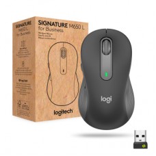 Мышка Logitech Signature M650 L Wireless Mouse for Business Graphite (910-006348) - Фото