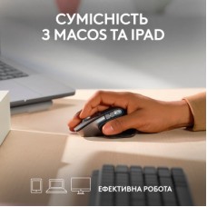 Мышка Logitech MX Master 3S For Mac Performance Wireless Space Grey (910-006571) - Фото