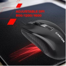 Мышка Canyon M-4 USB Black (CNE-CMS4) - Фото
