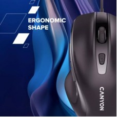 Мышка Canyon M-6 USB Black (CNE-CMS6) - Фото