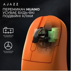 Мышка Ajazz AJ179APEX Wireless/Bluetooth/USB Orange (AJM179-A-O) Мышка Ajazz AJ179APEX Wireless/Bluetooth/USB Orange (AJM179-A-O) - Фото