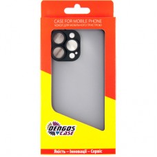Чохол для мобільного телефона Dengos Matte iPhone 14 Pro Max (black) (DG-TPU-MATT-126) - Фото