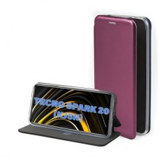 Чохол для мобільного телефона BeCover Exclusive Tecno Spark 20 (KJ5n) Burgundy (711239) - Фото