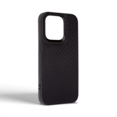 Чохол для мобільного телефона Harder Carbon Pattern Apple iPhone 14 Pro Black (ARM76779) - Фото
