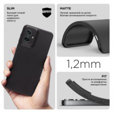 Чохол для мобільного телефона Armorstandart Matte Slim Fit Motorola G55 5G Camera cover Black (ARM81199) Чохол для мобільного телефона Armorstandart Matte Slim Fit Motorola G55 5G Camera cover Black (ARM81199) - Фото