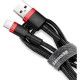 Дата кабель USB 2.0 AM to Lightning 1.0m Cafule Black-Red Baseus (CALKLF-B19) Дата кабель USB 2.0 AM to Lightning 1.0m Cafule Black-Red Baseus (CALKLF-B19)