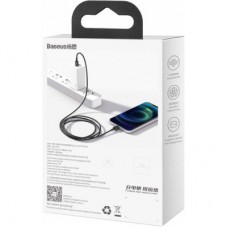 Дата кабель USB-C to Lightning 1.0m 20W Superior Series Black Baseus (CATLYS-A01) - Фото