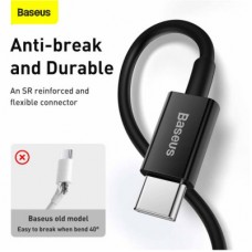 Дата кабель USB-C to Lightning 1.0m 20W Superior Series Black Baseus (CATLYS-A01) - Фото