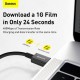 Дата кабель USB-C to Lightning 1.0m 20W Superior Series Black Baseus (CATLYS-A01) Дата кабель USB-C to Lightning 1.0m 20W Superior Series Black Baseus (CATLYS-A01)