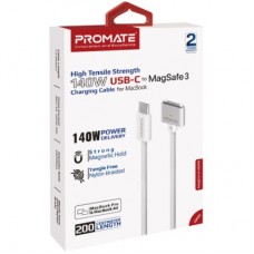 Дата кабель USB-C to MagSafe 3 magcord-140pd.white Promate (magcord-140pd.white) - Фото