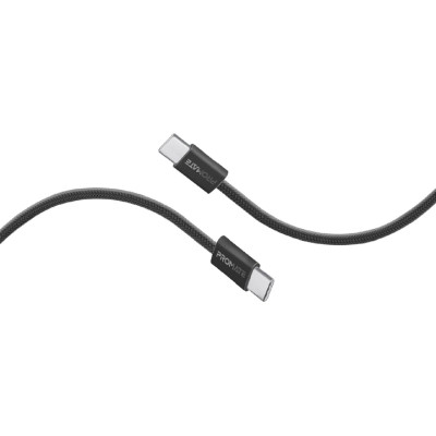 Дата кабель USB-C to USB-C 2.0m 60W PD EcoLine-CC200 black Promate (ecoline-cc200.black)