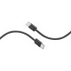 Дата кабель USB-C to USB-C 2.0m 60W PD EcoLine-CC200 black Promate (ecoline-cc200.black)