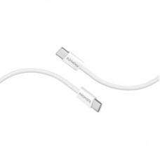 Дата кабель USB-C to USB-C 2.0m 60W PD EcoLine-CC200 white Promate (ecoline-cc200.white) - Фото