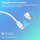 Дата кабель USB-C to USB-C 2.0m 60W PD EcoLine-CC200 white Promate (ecoline-cc200.white)