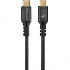 Дата кабель USB-C to USB-C powerbolt240-2m.black Promate (powerbolt240-2m.black) - Фото
