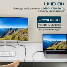 Дата кабель USB-C to USB-C powerbolt240-2m.black Promate (powerbolt240-2m.black) - Фото