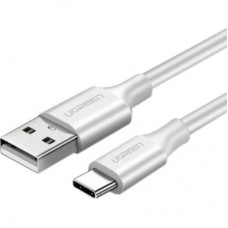Дата кабель USB 2.0 AM to Type-C 0.5m 3.0A (18W) Nickel Plating US287 White Ugreen (60120) - Фото