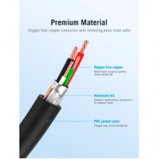 Дата кабель USB 2.0 AM to Micro 5P 0.5m Black Vention (VAS-A08-B050) - Фото