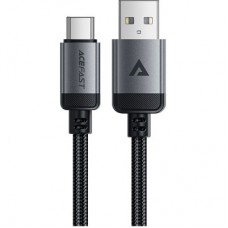 Дата кабель USB 2.0 AM to Type-C 1.2m 3.0 A (18W) C20-04 aluminum alloy Black Acefast (6974316283782) - Фото
