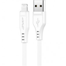 Дата кабель USB 2.0 AM to Lightning 1.2m 2.4A TPE C3-02 White Acefast (6974316280835) - Фото