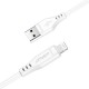 Дата кабель USB 2.0 AM to Lightning 1.2m 2.4A TPE C3-02 White Acefast (6974316280835)