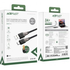 Дата кабель USB 2.0 AM to Type-C 1.2m 3.0 A silicone braid C10-04 Acefast (6974316283126) - Фото