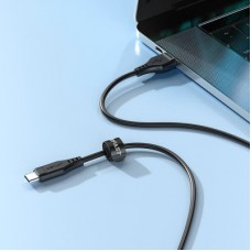 Дата кабель USB-C to USB-C 1.2m 3A TPE C3-03 Black Acefast (6974316280842) - Фото