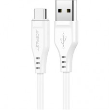 Дата кабель USB 2.0 AM to Type-C 1.2m 3.0 A TPE C3-04 White Acefast (6974316280873) - Фото