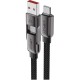 Дата кабель USB-C to USB-C/A 1.2m 3.0 A zink alloy C13-04 Black Acefast (6974316282334)