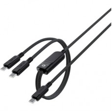 Дата кабель USB 2.0 USB-C 2in1 0.8m + sub 0.4m, 100 W, C5-11 Acefast (6974316280149) - Фото
