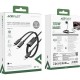 Дата кабель USB 2.0 USB-C 2in1 0.8m + sub 0.4m, 100 W, C5-11 Acefast (6974316280149)
